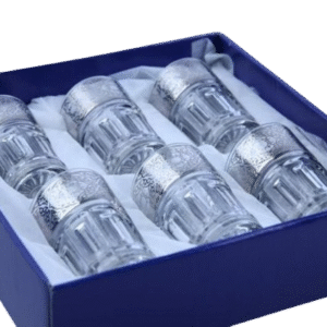Verres à thé Prestige impérial argenté