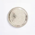 Plateau artisanal siniya à thé rond