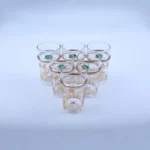 Verres à thé Traditionnels 6 piéces beldi doré